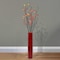 Uniquewise Tall Decorative Contemporary Bamboo Display Floor Vase Cylinder Shape, 30 Inch Red QI004157.R - alternate 3